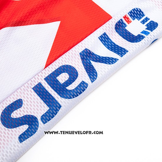 2019 Maillot Ciclismo Androni Giocattoli Orange et Blanc Manches Courtes et Cuissard